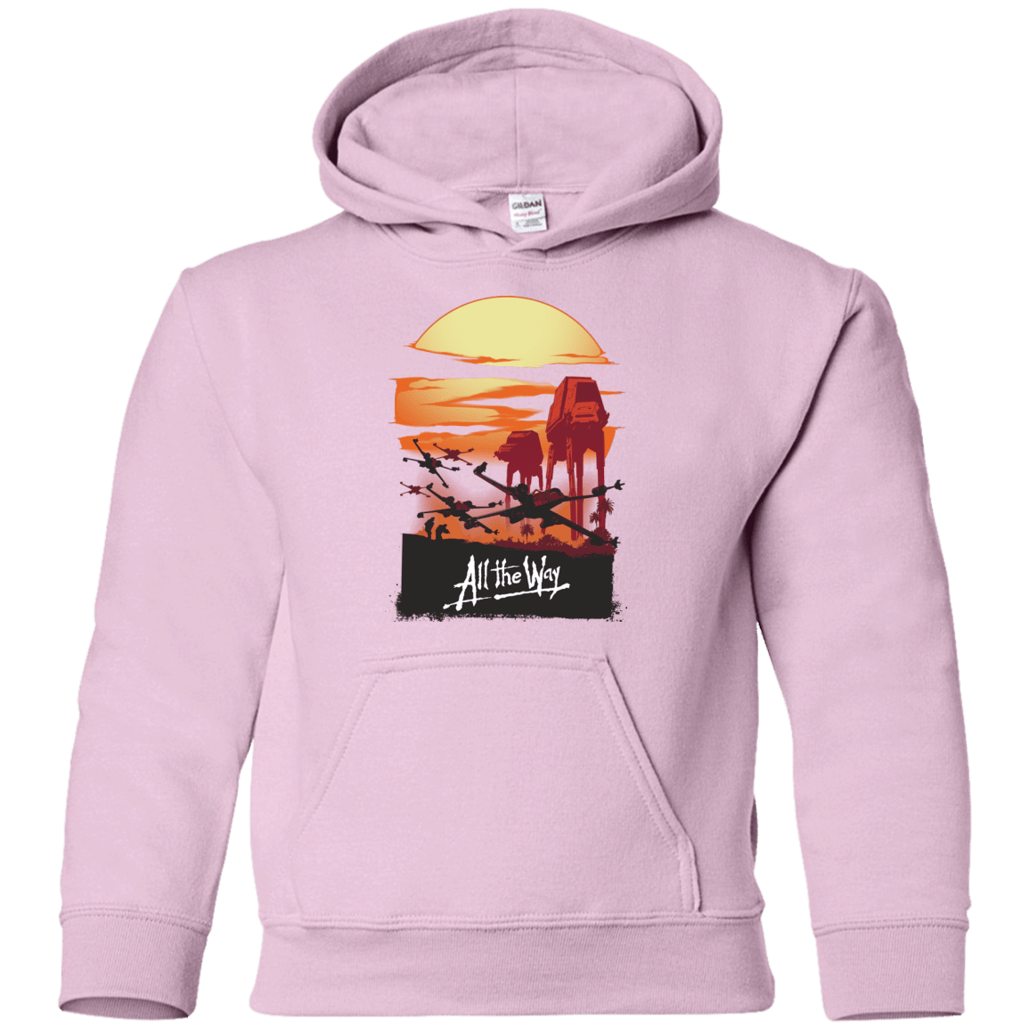 Sweatshirts Light Pink / YS All The Way Youth Hoodie