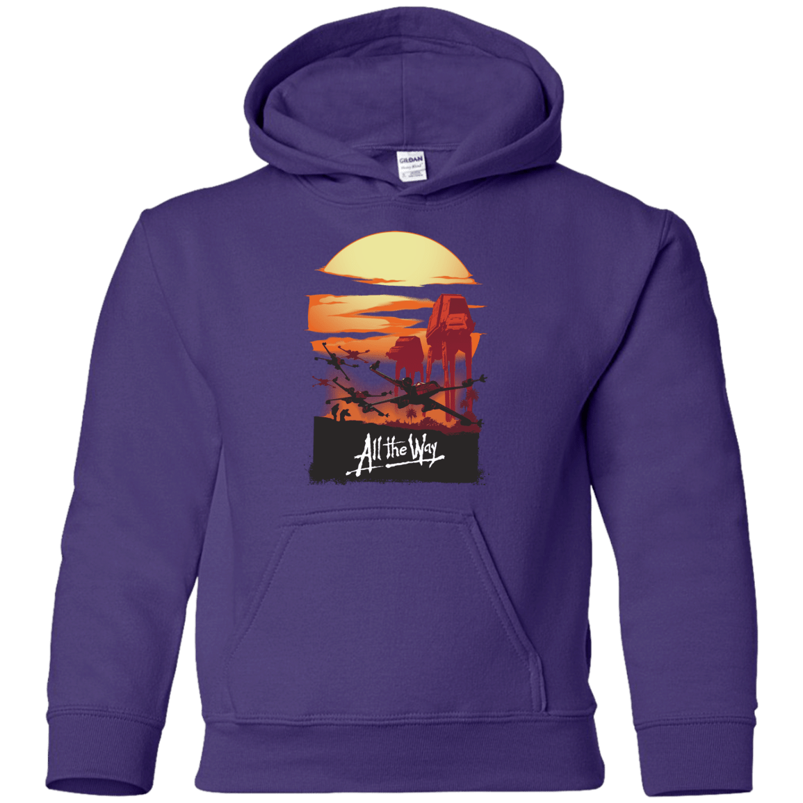 Sweatshirts Purple / YS All The Way Youth Hoodie