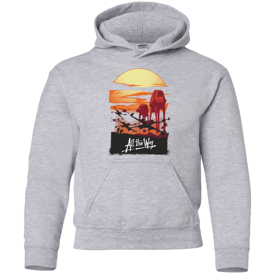 Sweatshirts Sport Grey / YS All The Way Youth Hoodie