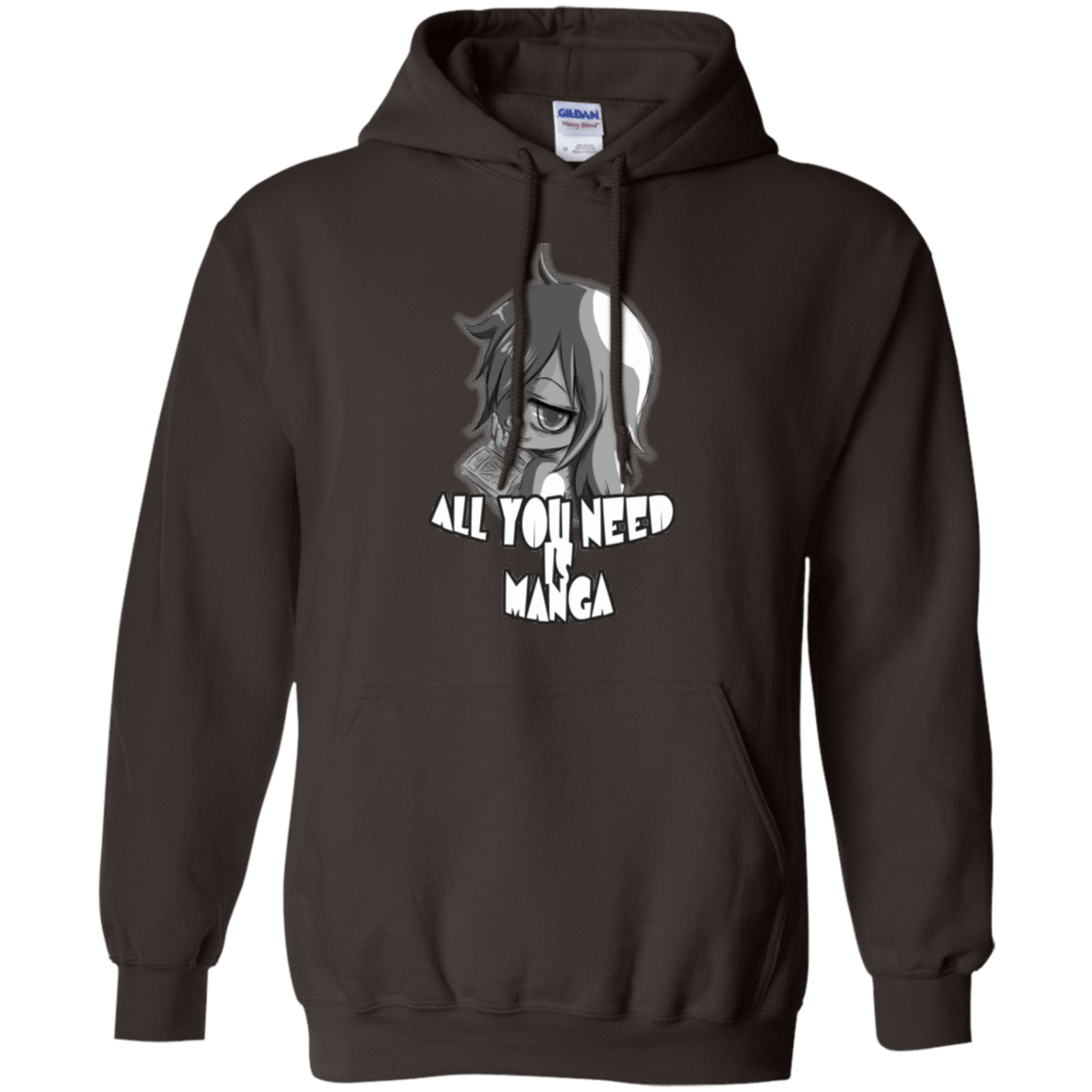 Sweatshirts Dark Chocolate / Small All You Need is Manga Pullover Hoodie