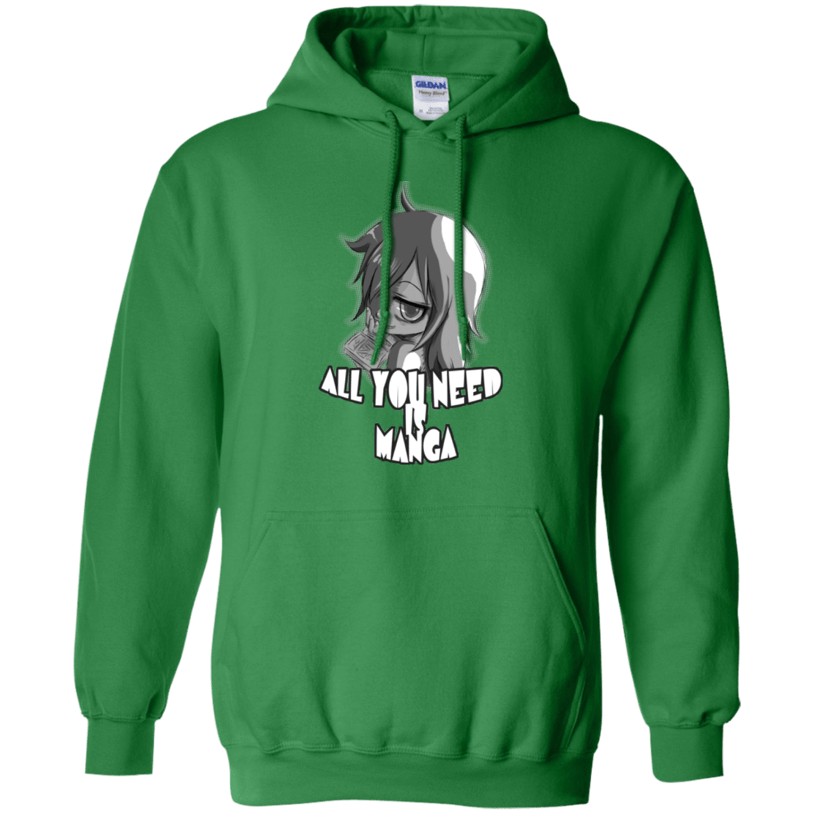 Sweatshirts Irish Green / Small All You Need is Manga Pullover Hoodie