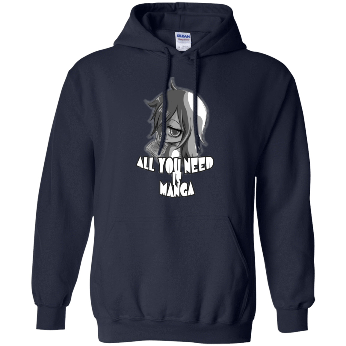 Sweatshirts Navy / Small All You Need is Manga Pullover Hoodie
