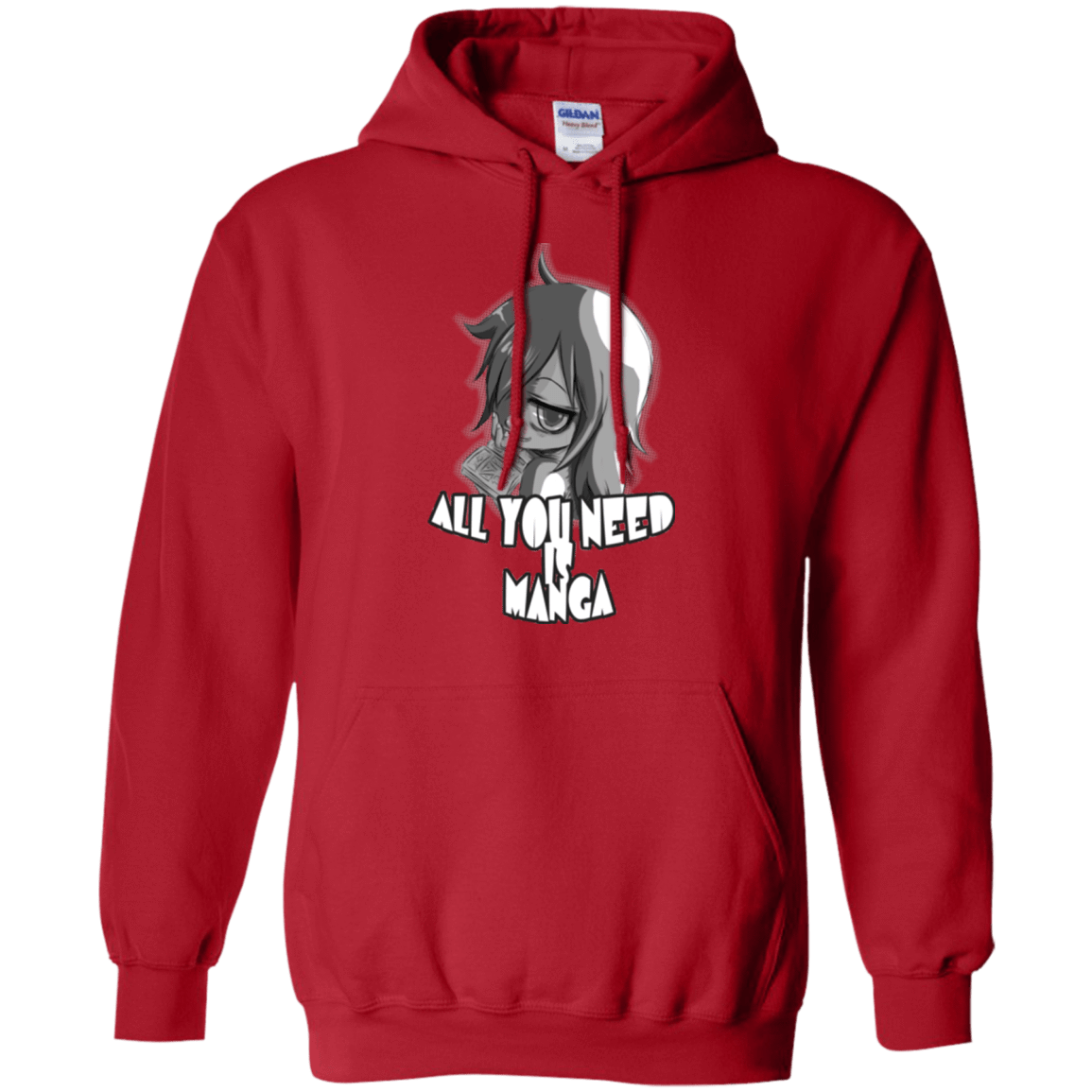 Sweatshirts Red / Small All You Need is Manga Pullover Hoodie