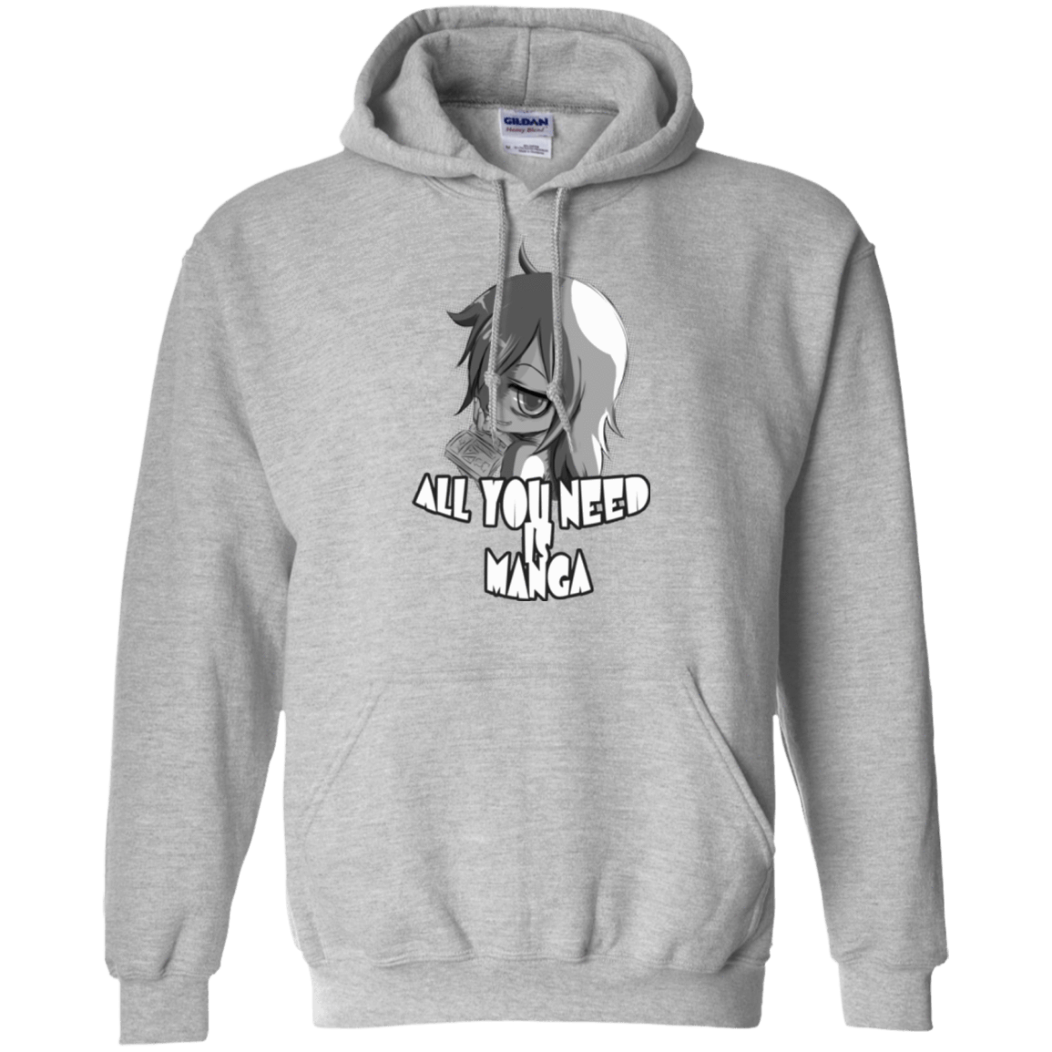 Sweatshirts Sport Grey / Small All You Need is Manga Pullover Hoodie