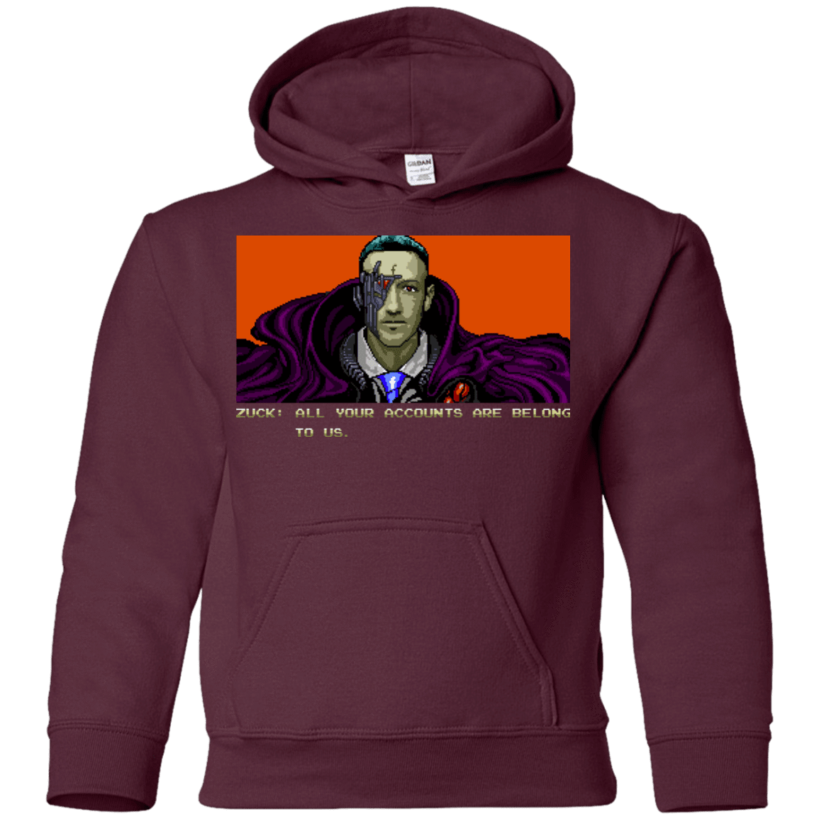 Sweatshirts Maroon / YS All Your Accounts Youth Hoodie