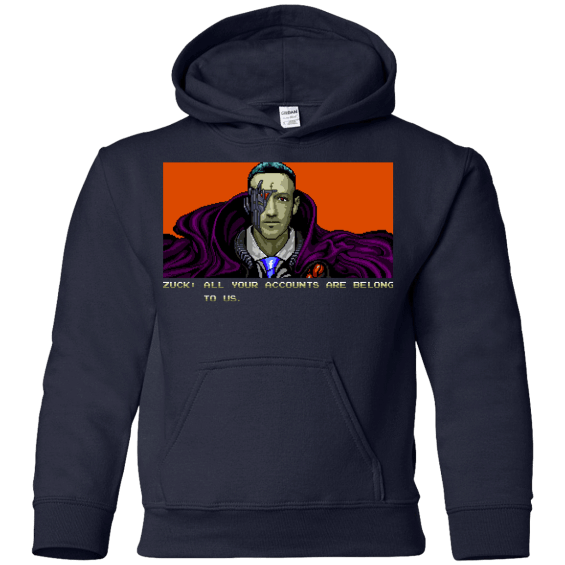 Sweatshirts Navy / YS All Your Accounts Youth Hoodie