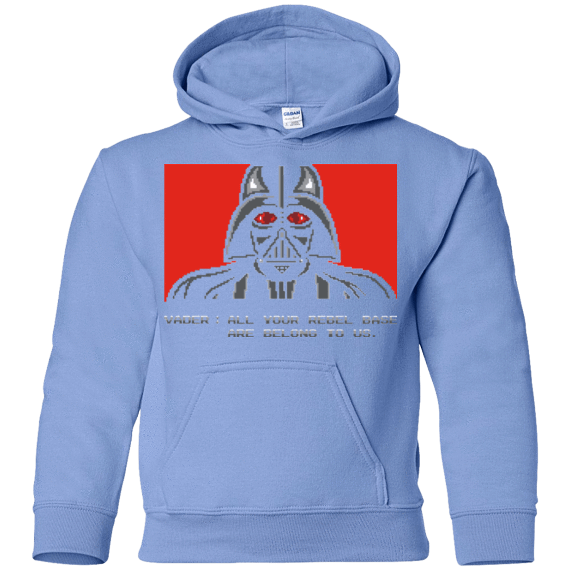 Sweatshirts Carolina Blue / YS All your rebel base are belongs to us Youth Hoodie