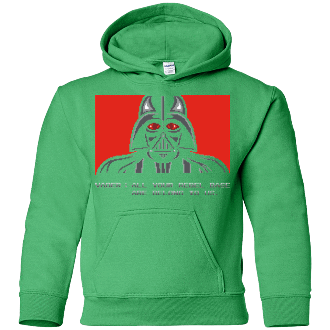 Sweatshirts Irish Green / YS All your rebel base are belongs to us Youth Hoodie