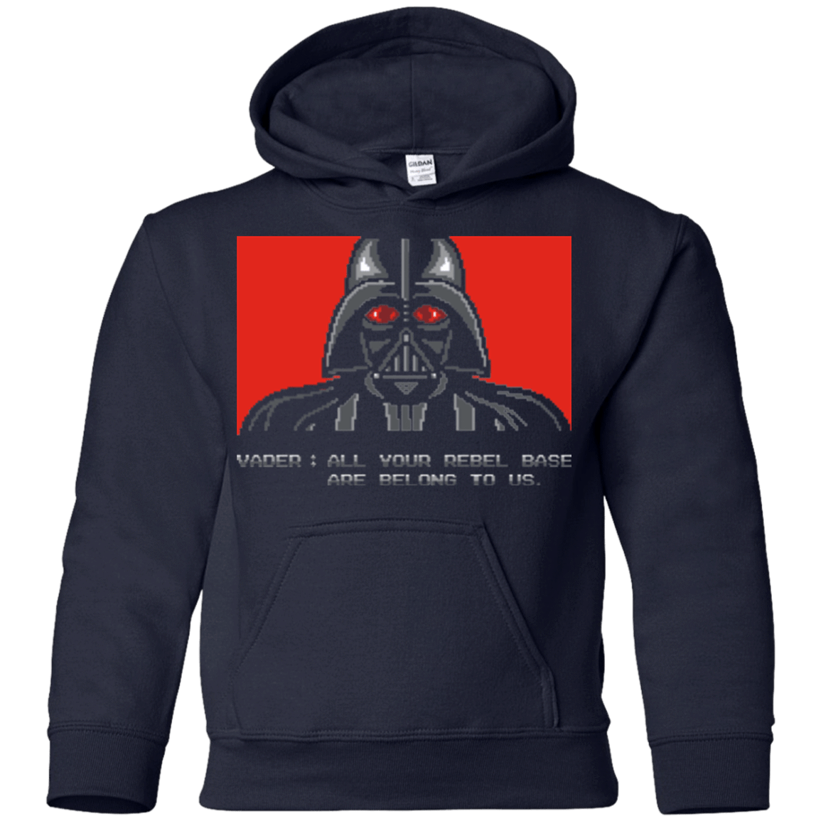 Sweatshirts Navy / YS All your rebel base are belongs to us Youth Hoodie