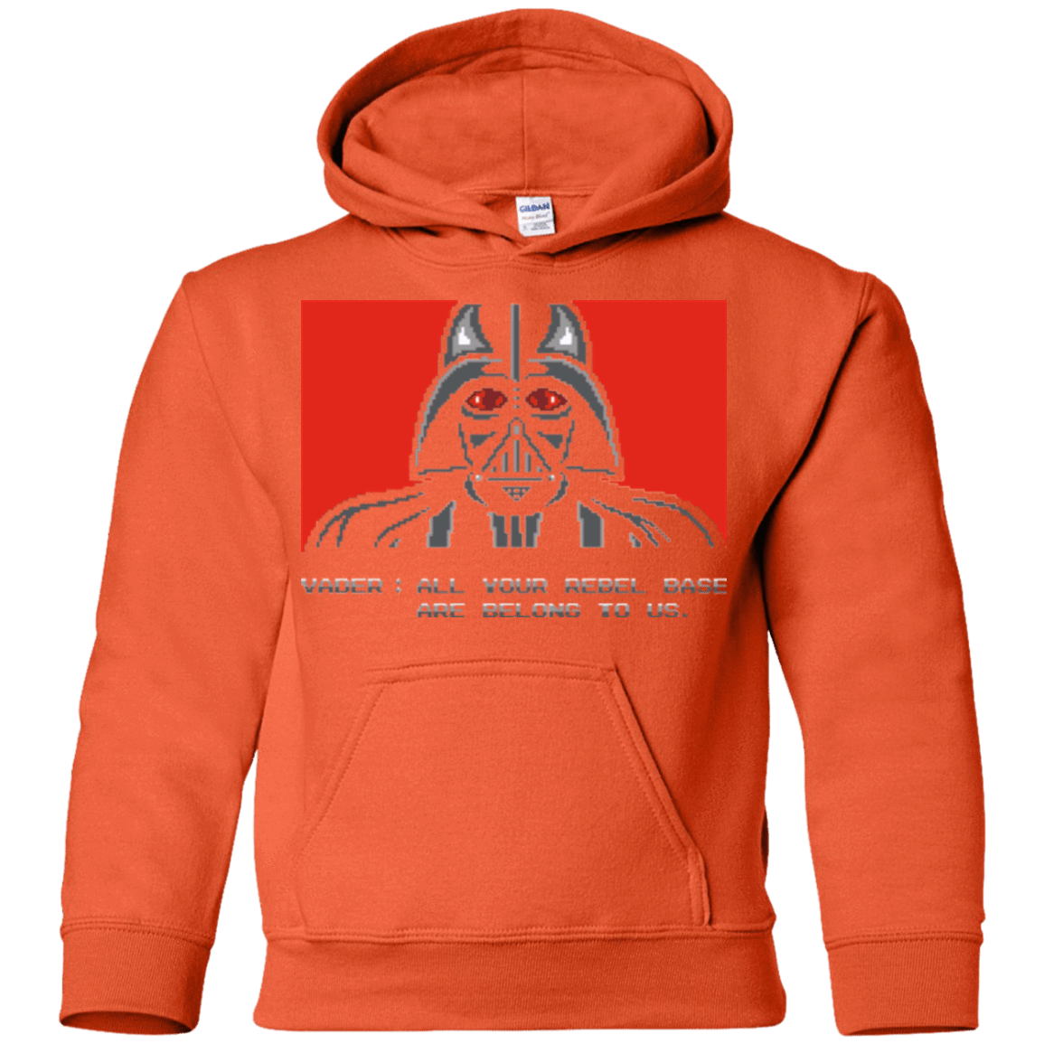 Sweatshirts Orange / YS All your rebel base are belongs to us Youth Hoodie