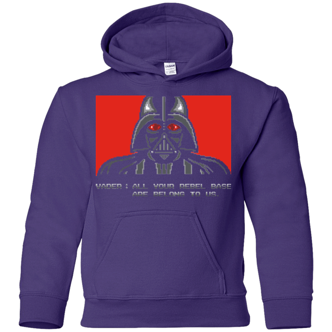 Sweatshirts Purple / YS All your rebel base are belongs to us Youth Hoodie