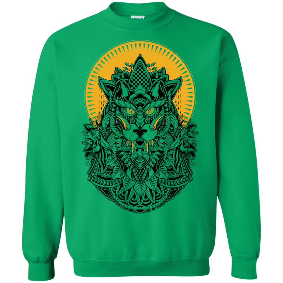 Sweatshirts Irish Green / S Alpha Wolf Crewneck Sweatshirt