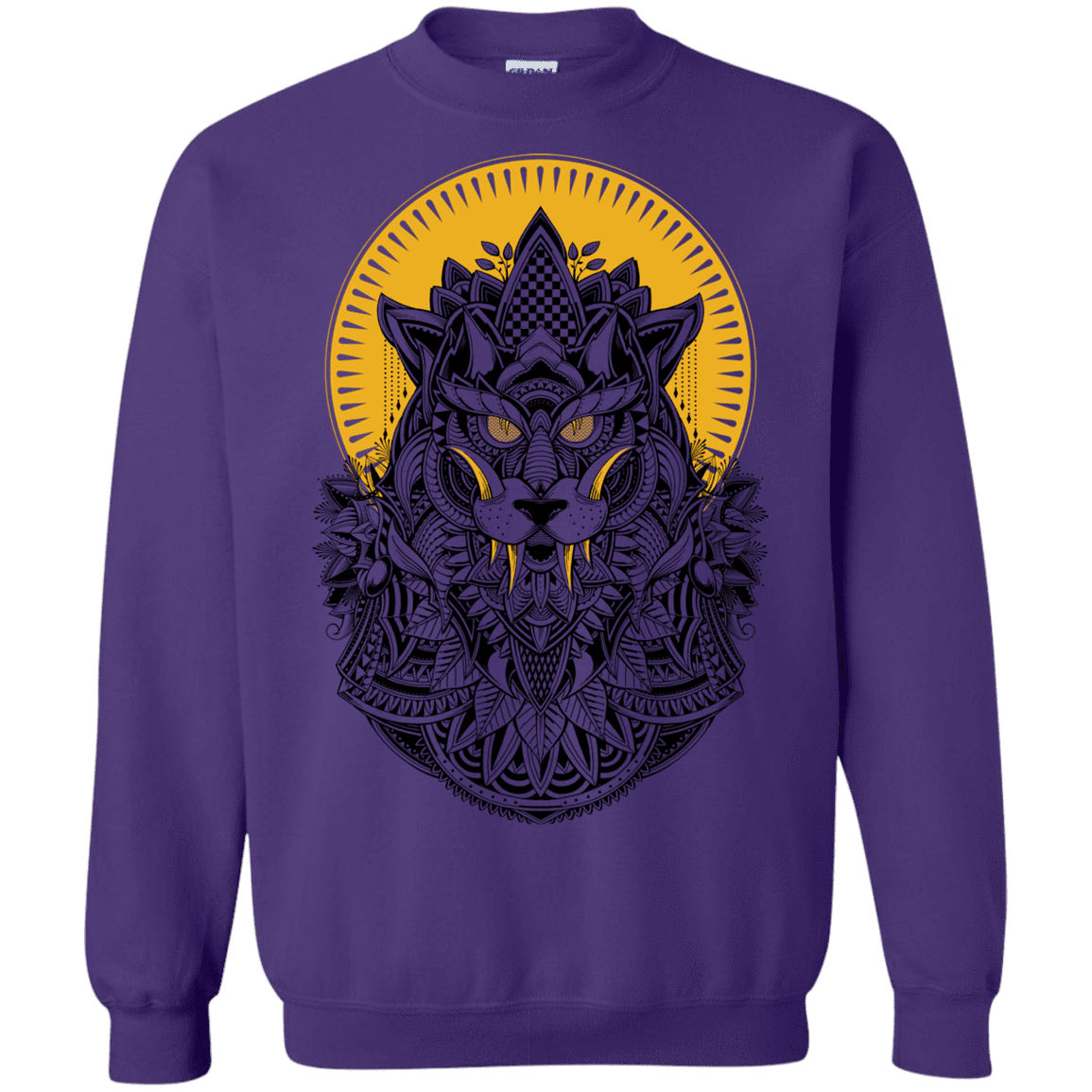 Sweatshirts Purple / S Alpha Wolf Crewneck Sweatshirt