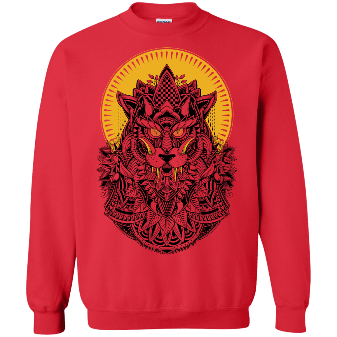 Sweatshirts Red / S Alpha Wolf Crewneck Sweatshirt