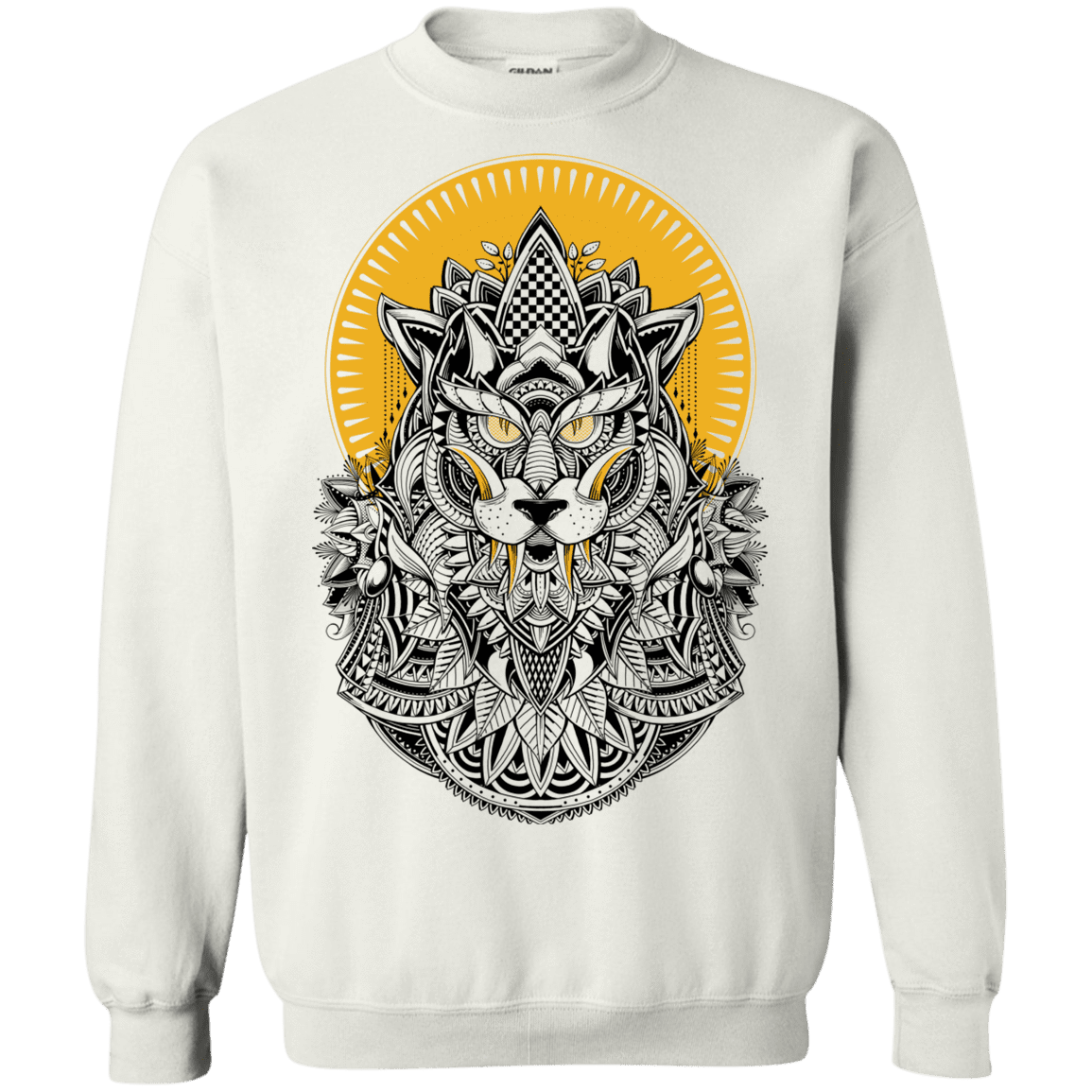 Sweatshirts White / S Alpha Wolf Crewneck Sweatshirt