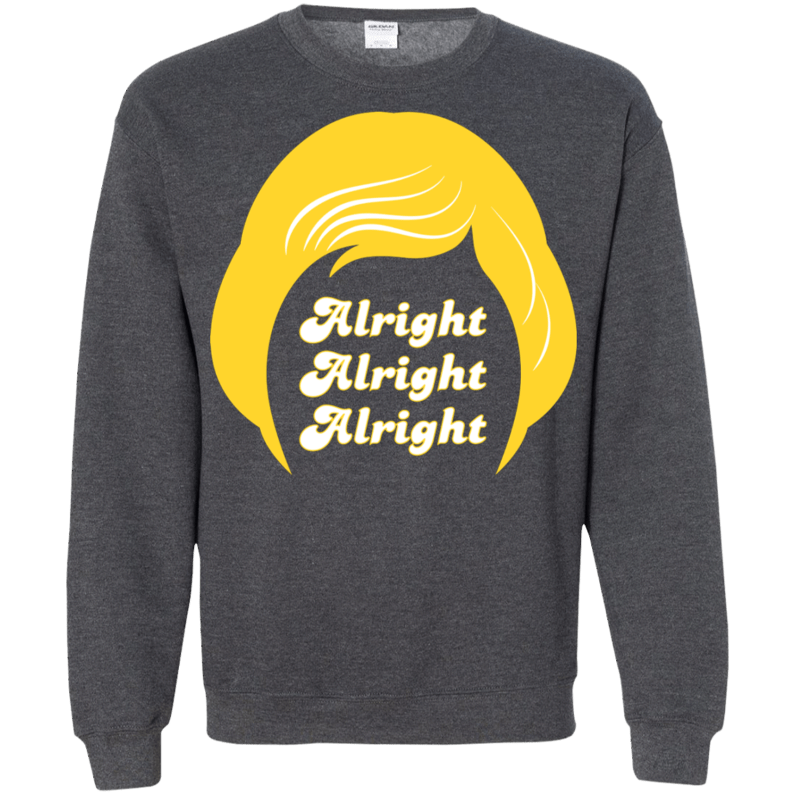 Sweatshirts Dark Heather / S Alright Crewneck Sweatshirt