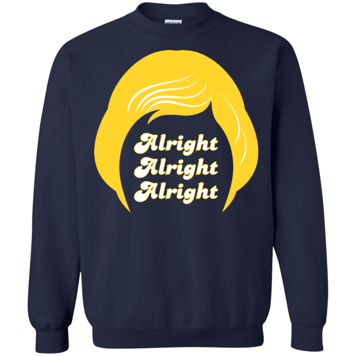 Sweatshirts Navy / S Alright Crewneck Sweatshirt