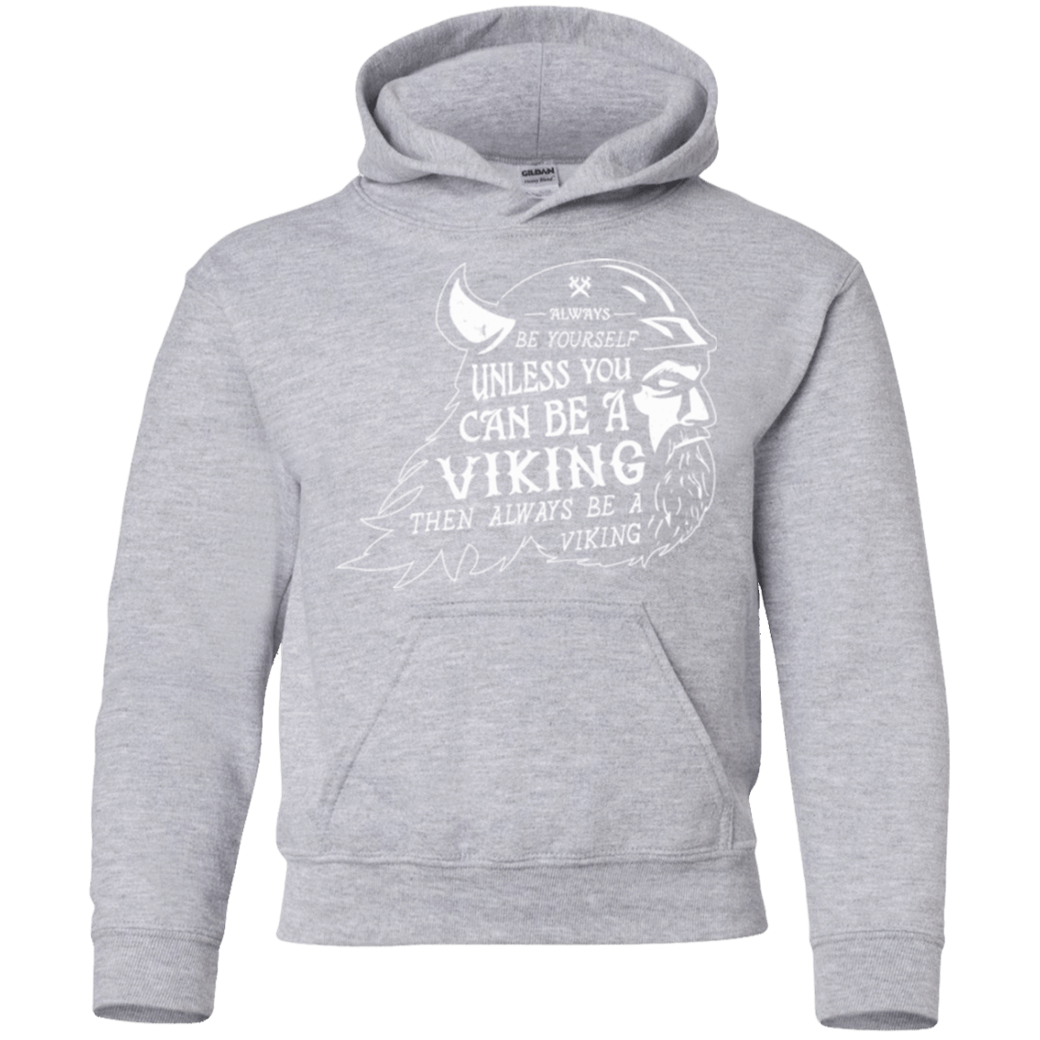 Sweatshirts Sport Grey / YS Always Be a Viking Youth Hoodie