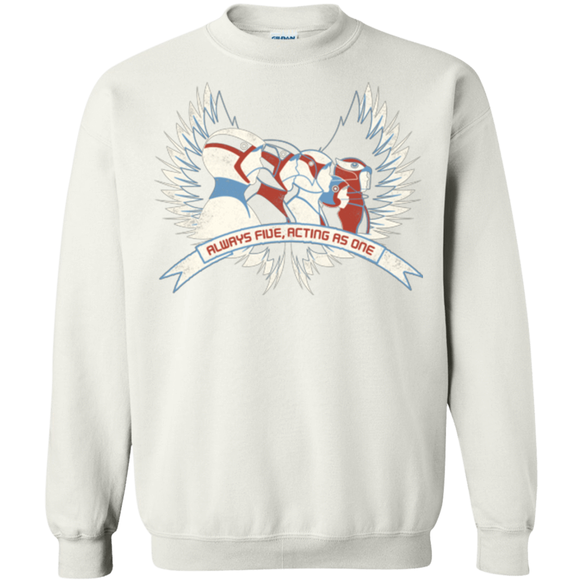 Sweatshirts White / Small Always Five Acting As One Crewneck Sweatshirt