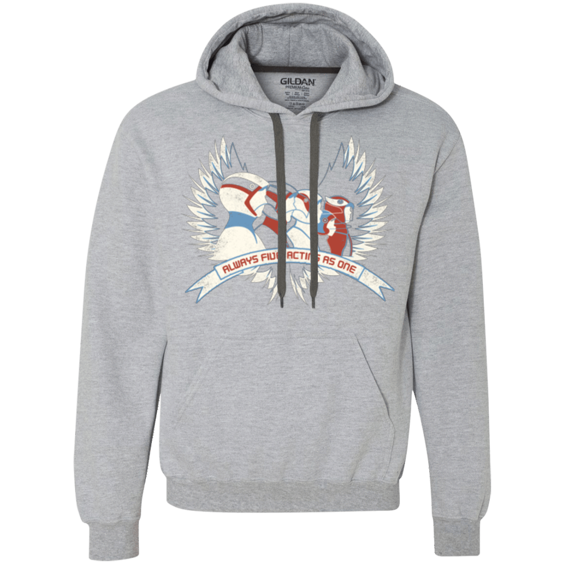 Sweatshirts Sport Grey / Small Always Five Acting As One Premium Fleece Hoodie