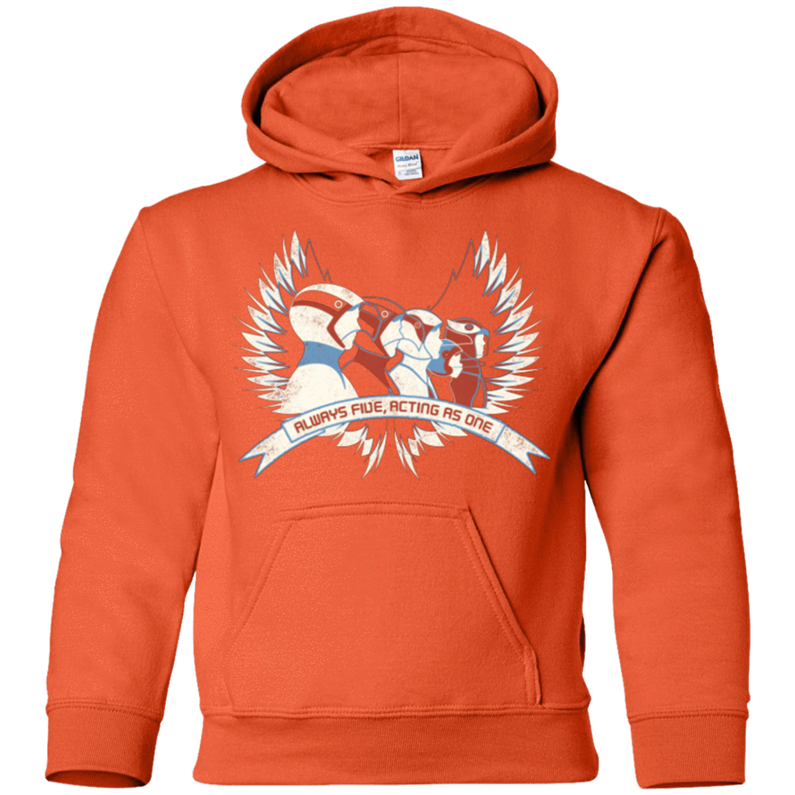 Sweatshirts Orange / YS Always Five Acting As One Youth Hoodie