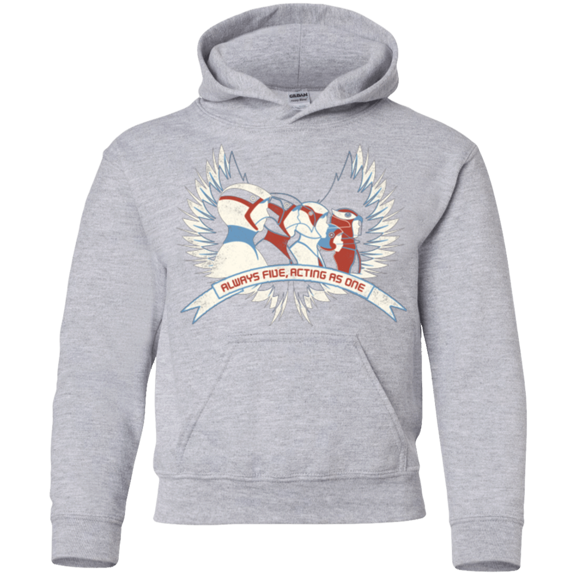 Sweatshirts Sport Grey / YS Always Five Acting As One Youth Hoodie