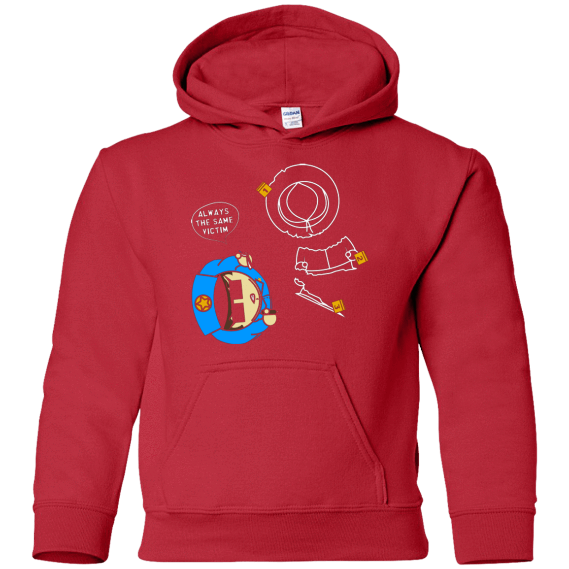 Sweatshirts Red / YS ALWAYS THE SAME VICTIM Youth Hoodie