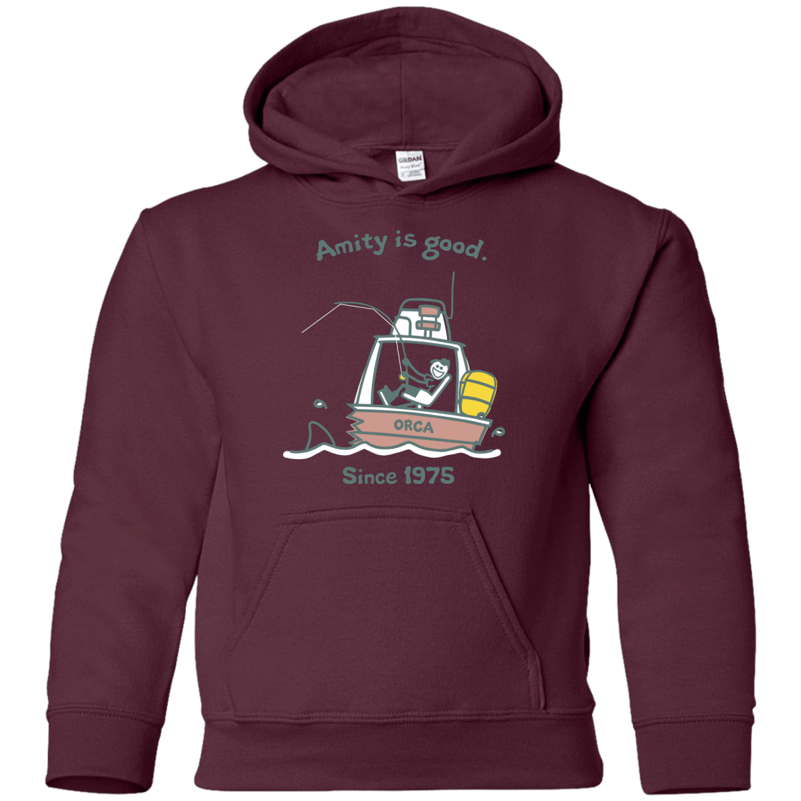 Sweatshirts Maroon / YS Amity Is Good Youth Hoodie