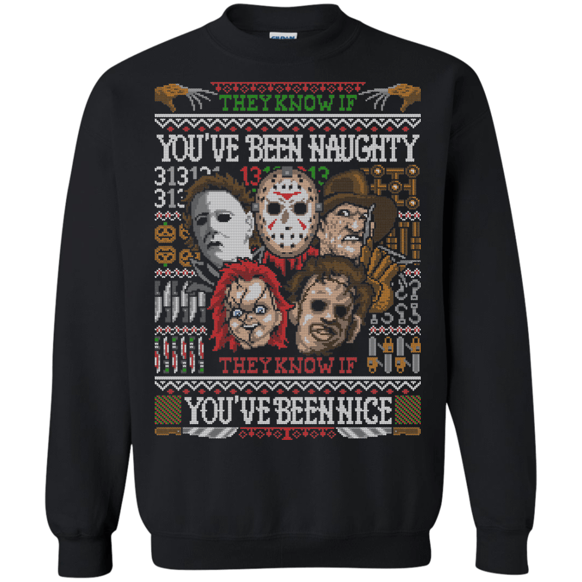 Sweatshirts Black / Small An Ugly Slasher Sweater Crewneck Sweatshirt