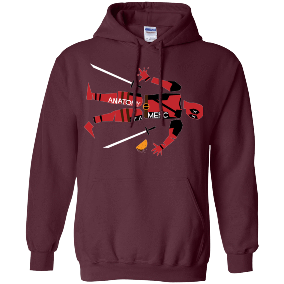 Sweatshirts Maroon / Small Anatomy of A Merc Pullover Hoodie