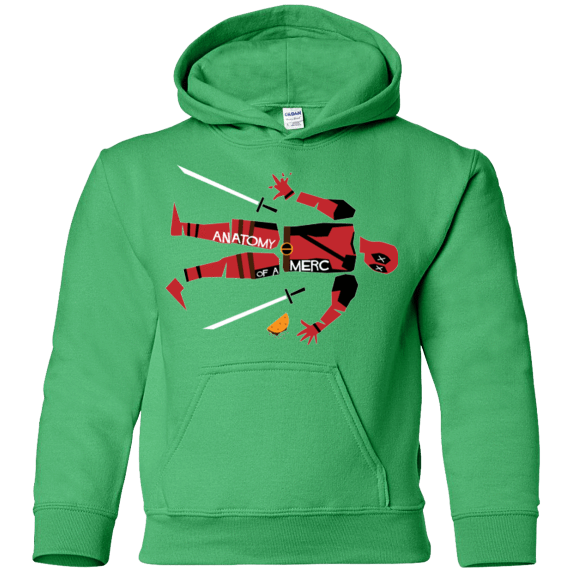 Sweatshirts Irish Green / YS Anatomy of A Merc Youth Hoodie