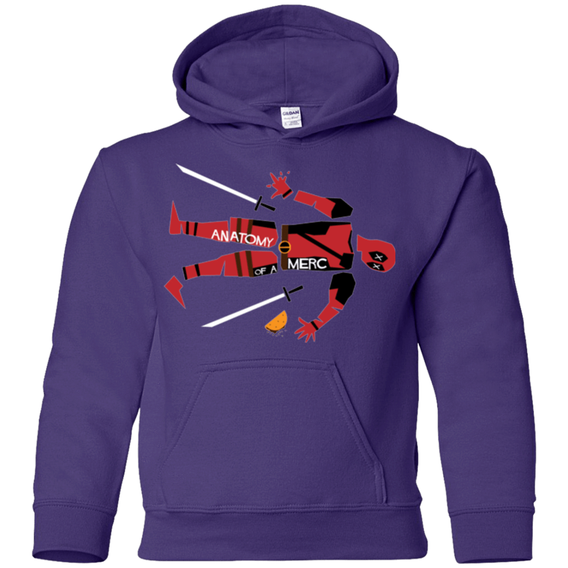 Sweatshirts Purple / YS Anatomy of A Merc Youth Hoodie