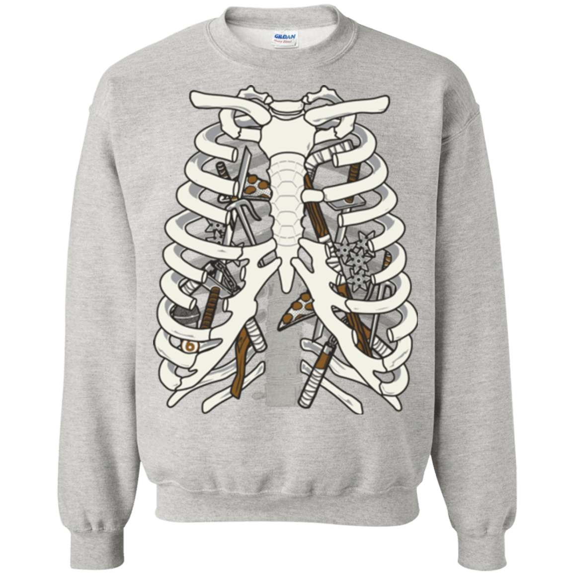 Sweatshirts Ash / Small Anatomy of a Ninja Turtle Crewneck Sweatshirt