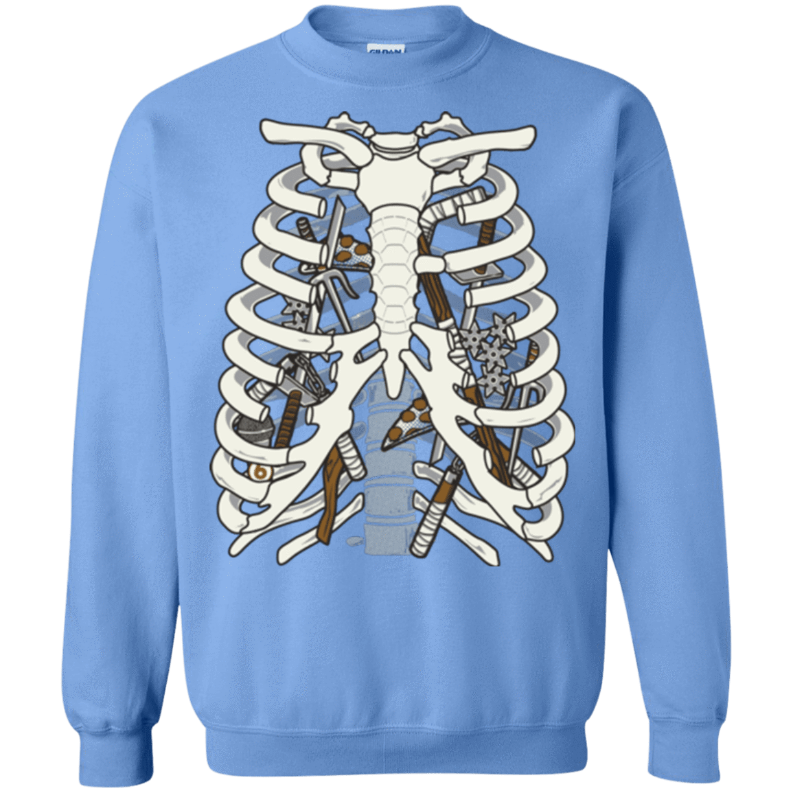 Sweatshirts Carolina Blue / Small Anatomy of a Ninja Turtle Crewneck Sweatshirt