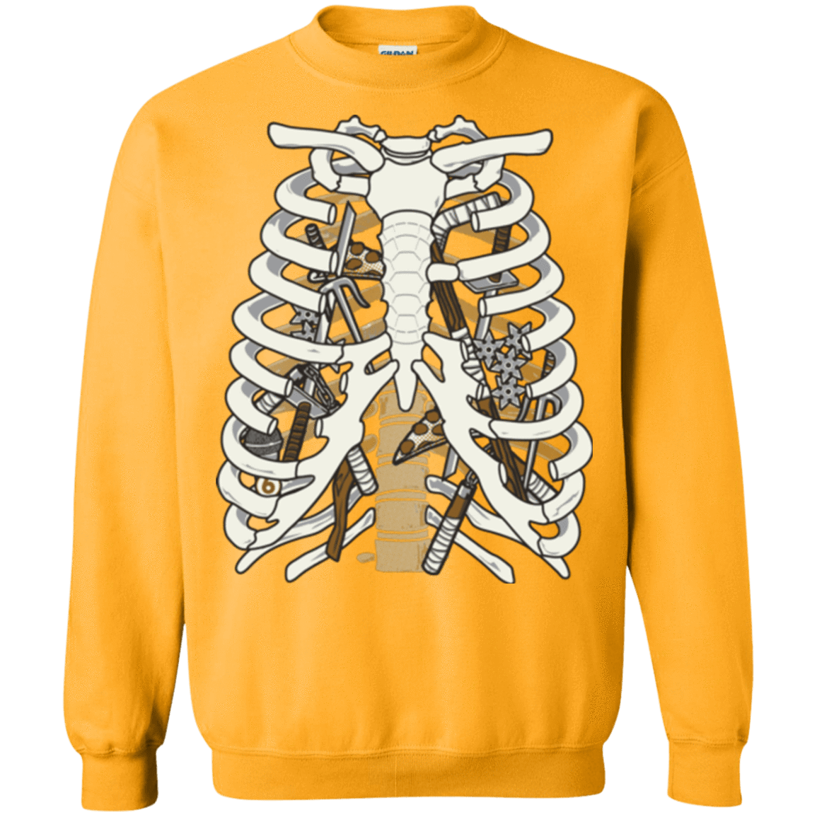 Sweatshirts Gold / Small Anatomy of a Ninja Turtle Crewneck Sweatshirt