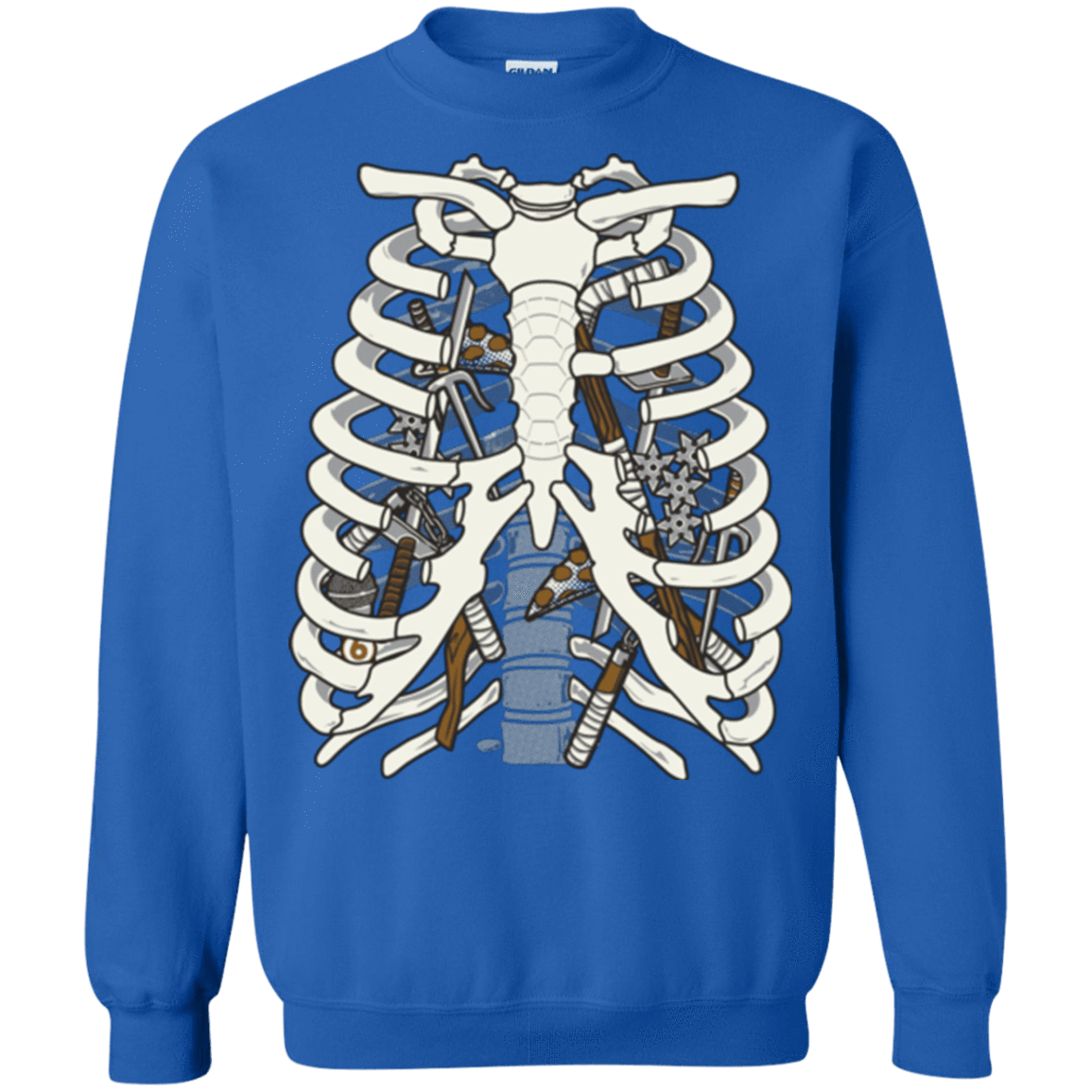 Sweatshirts Royal / Small Anatomy of a Ninja Turtle Crewneck Sweatshirt