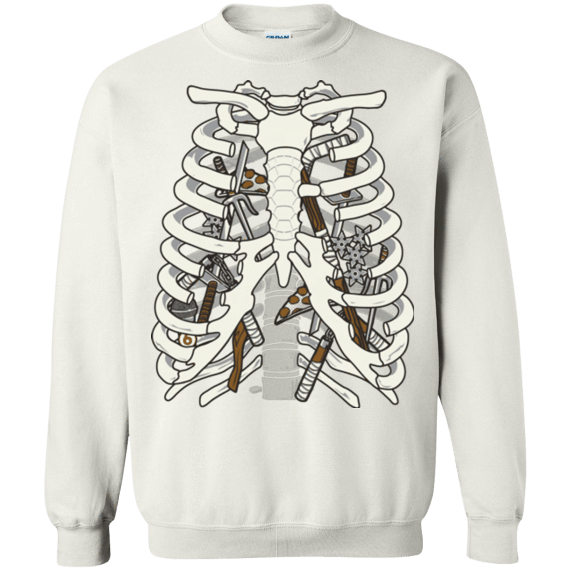 Sweatshirts White / Small Anatomy of a Ninja Turtle Crewneck Sweatshirt