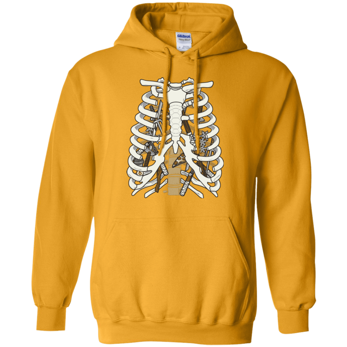 Sweatshirts Gold / Small Anatomy of a Ninja Turtle Pullover Hoodie