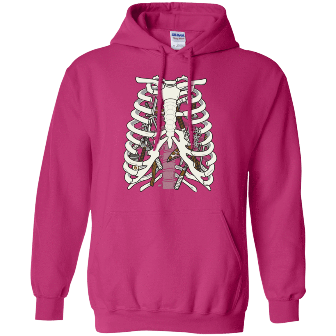 Sweatshirts Heliconia / Small Anatomy of a Ninja Turtle Pullover Hoodie