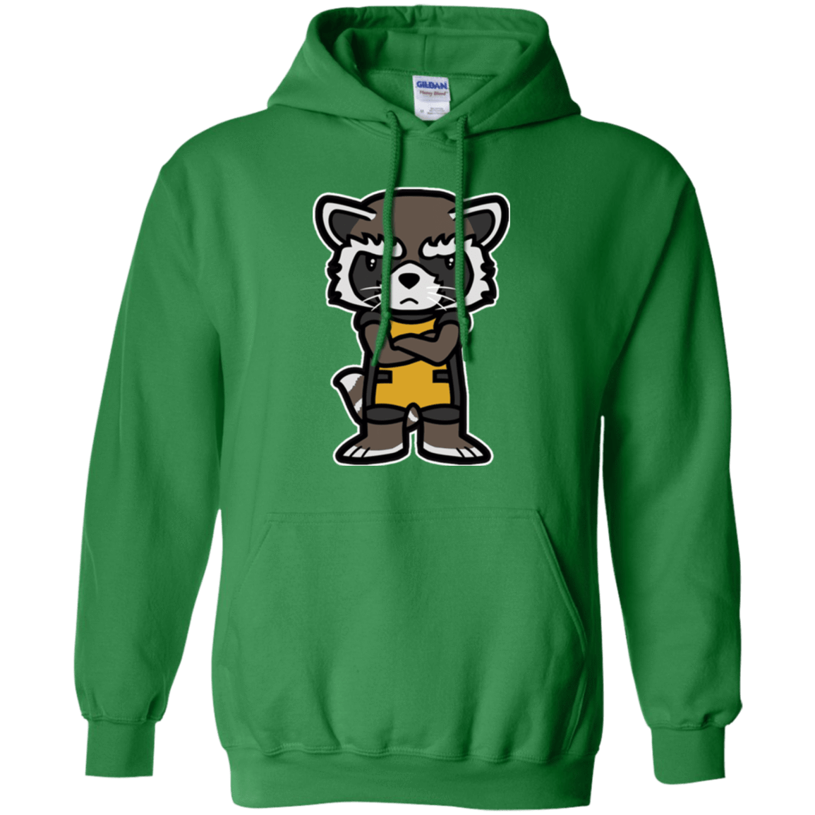 Sweatshirts Irish Green / Small Angry Racoon Pullover Hoodie