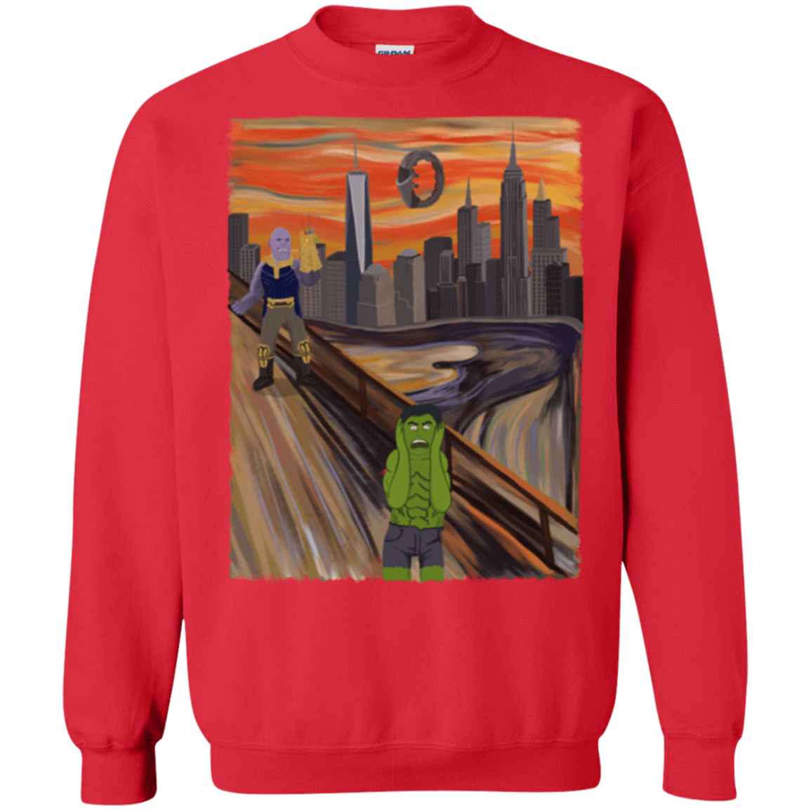 Angry Scream Crewneck Sweatshirt