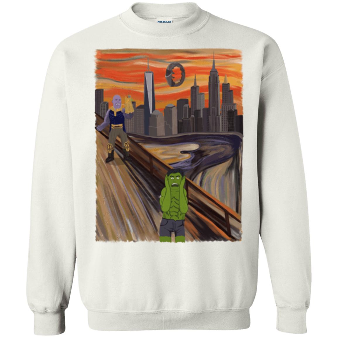 Angry Scream Crewneck Sweatshirt