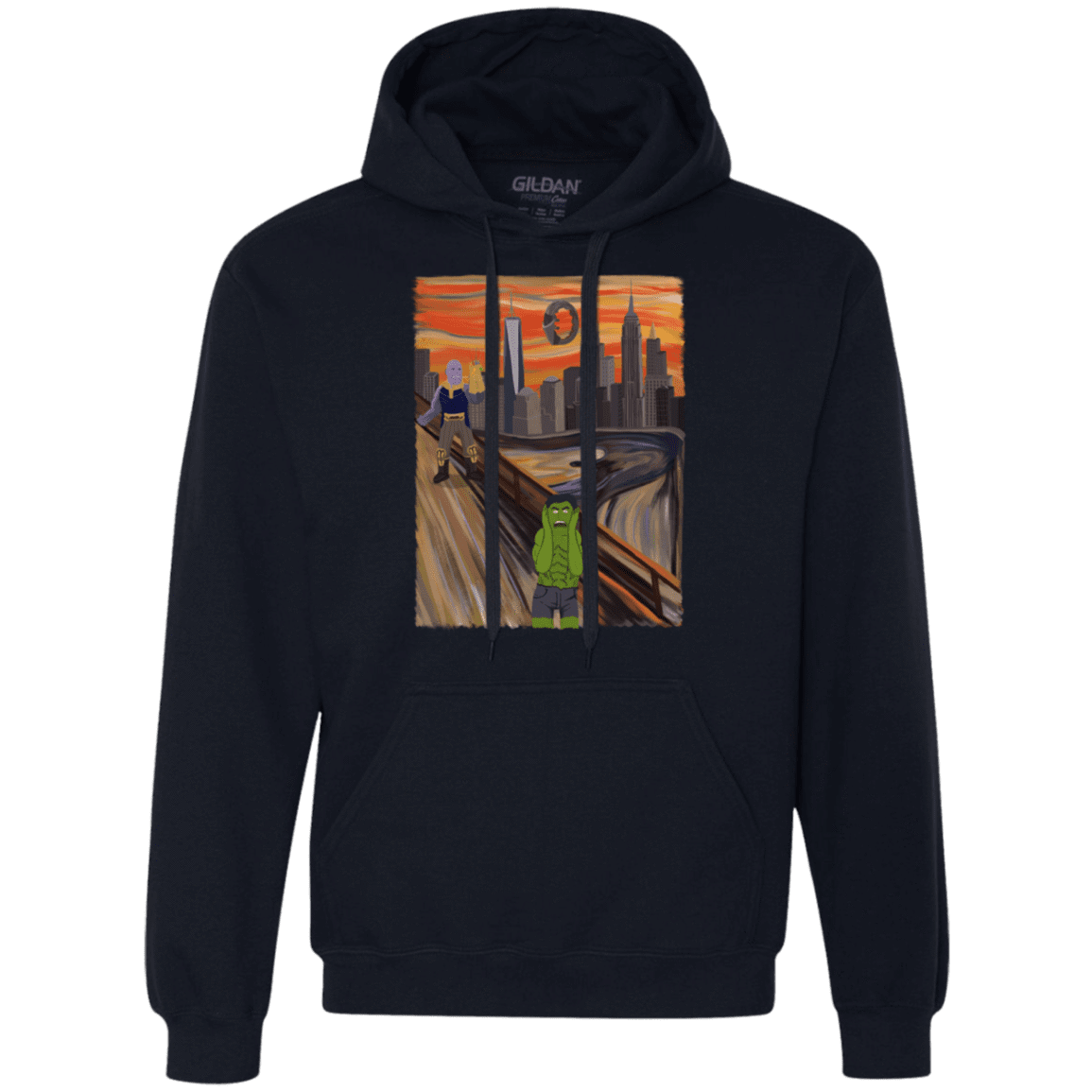 Sweatshirts Navy / S Angry Scream Premium Fleece Hoodie