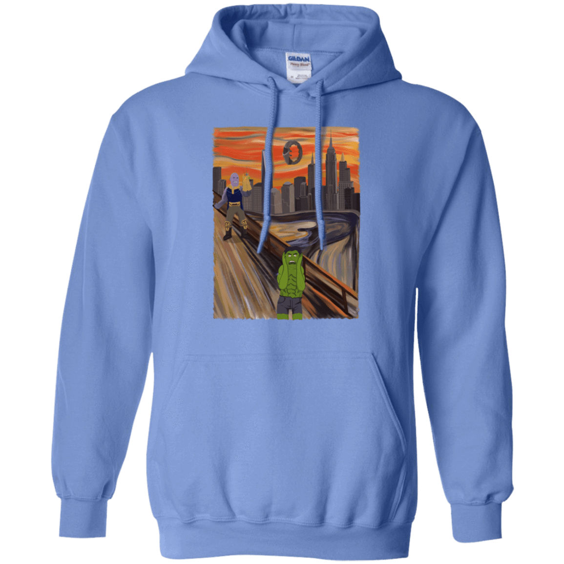 Sweatshirts Carolina Blue / S Angry Scream Pullover Hoodie