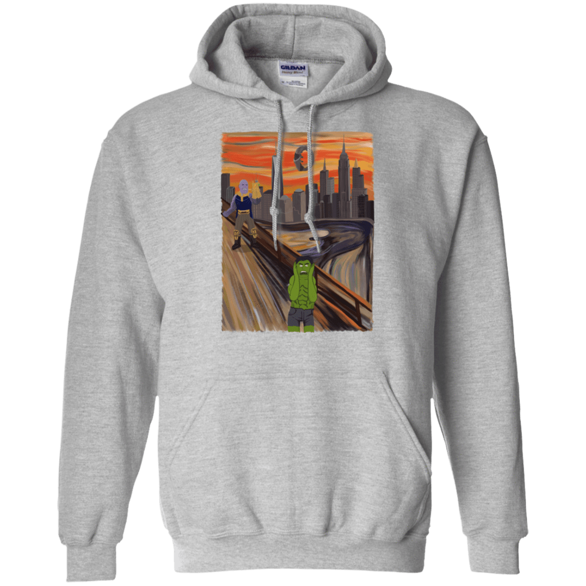 Sweatshirts Sport Grey / S Angry Scream Pullover Hoodie