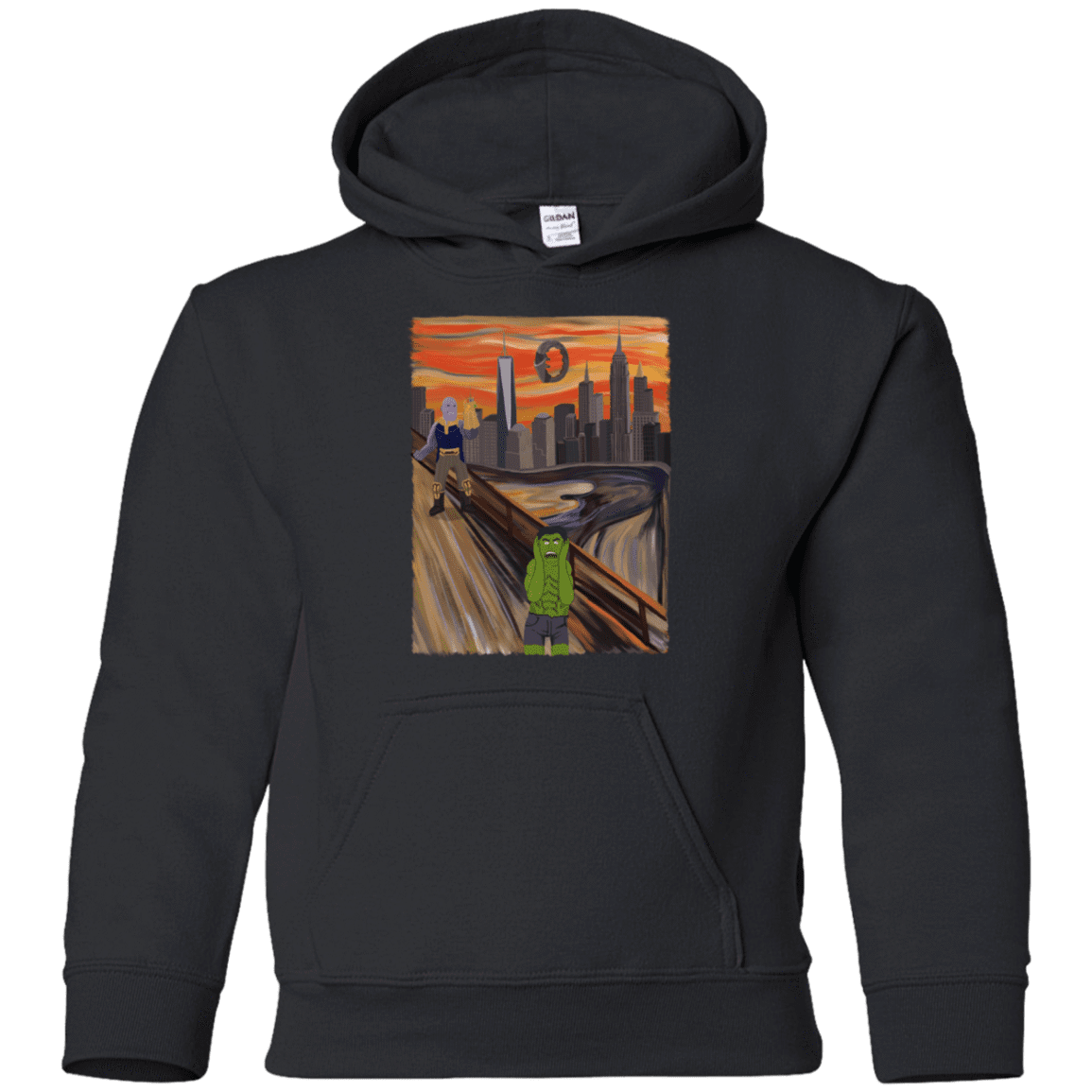 Sweatshirts Black / YS Angry Scream Youth Hoodie