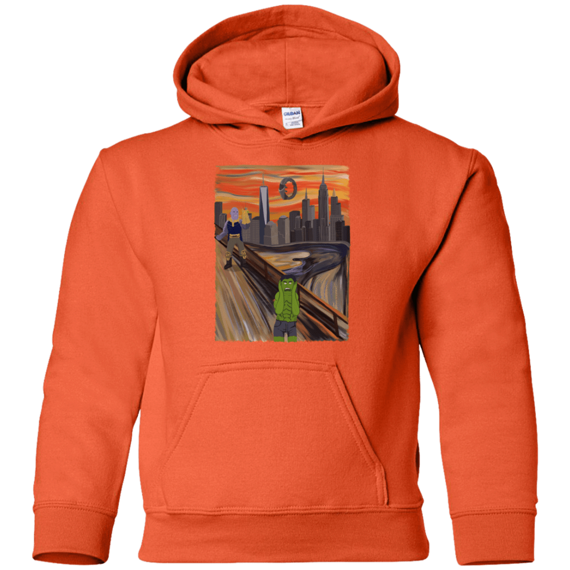 Sweatshirts Orange / YS Angry Scream Youth Hoodie