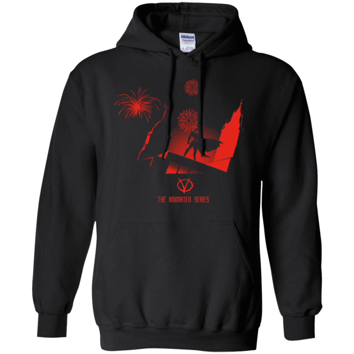 Sweatshirts Black / Small Animated Vendetta Pullover Hoodie