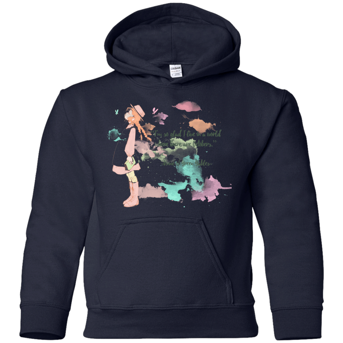 Sweatshirts Navy / YS Anne of Green Gables 2 Youth Hoodie