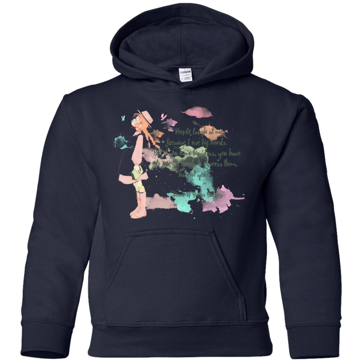 Sweatshirts Navy / YS Anne of Green Gables 3 Youth Hoodie